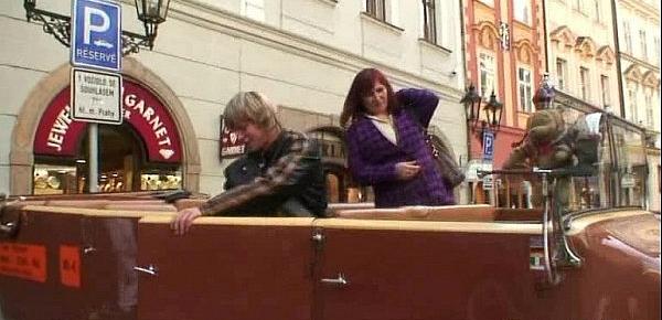  Granny traveller getting pounded